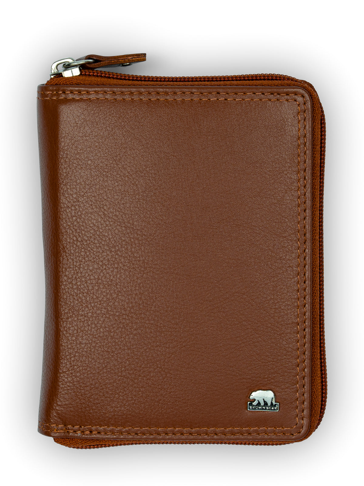Brown Bear Damen Zippbörse – Cognac