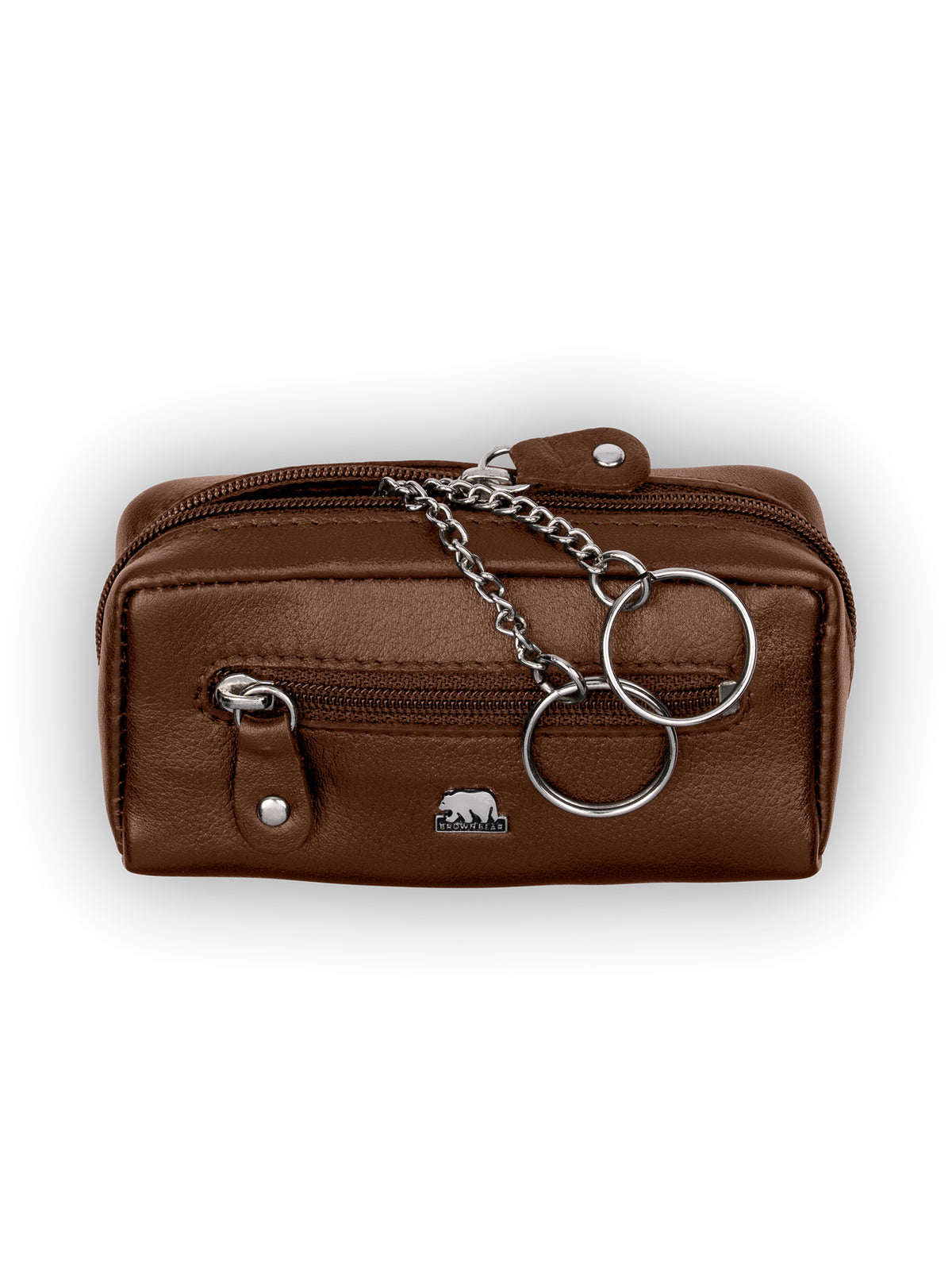 Brown Bear Premium-Schlüsseletui – Cognac