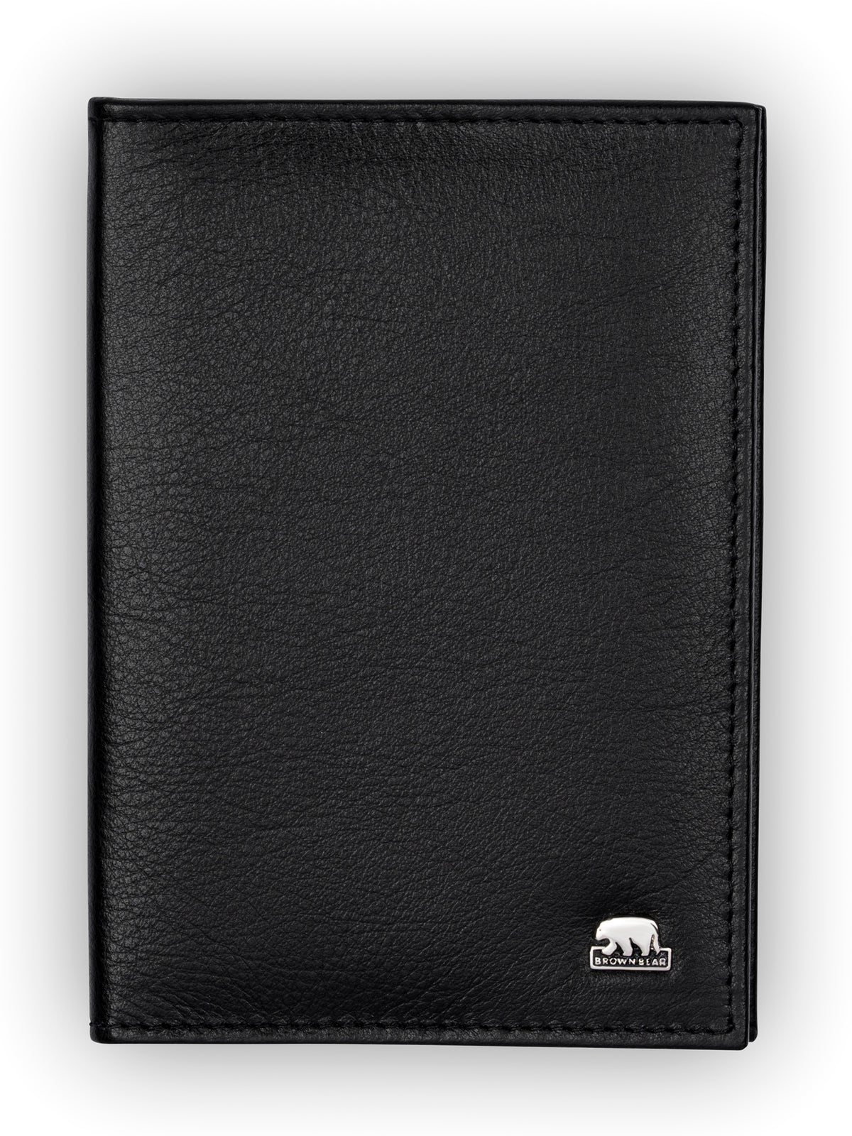 Brown Bear Reisepasshülle Leder – Schwarz
