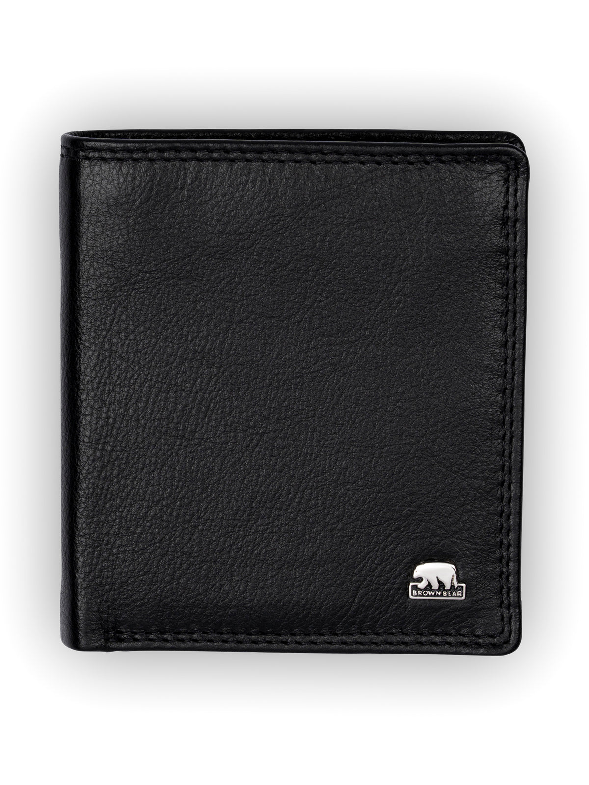 Brown Bear Hochgestelltes Slim Wallet – Schwarz