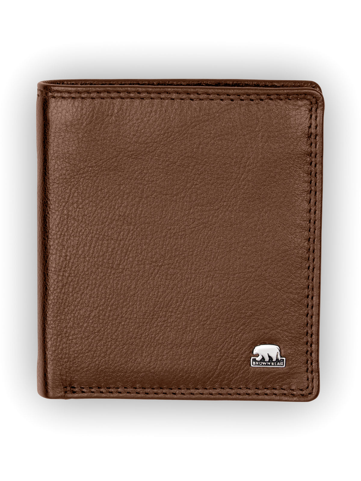 Brown Bear Hochgestelltes Slim Wallet – Cognac