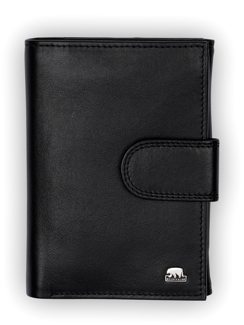 Brown Bear Großes Damenportemonnaie Hochformat – Schwarz