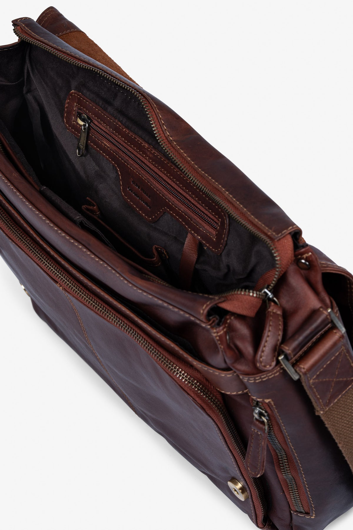 Brown Bear Business Laptoptasche aus OIL UP Rindsleder – Dunkelbraun