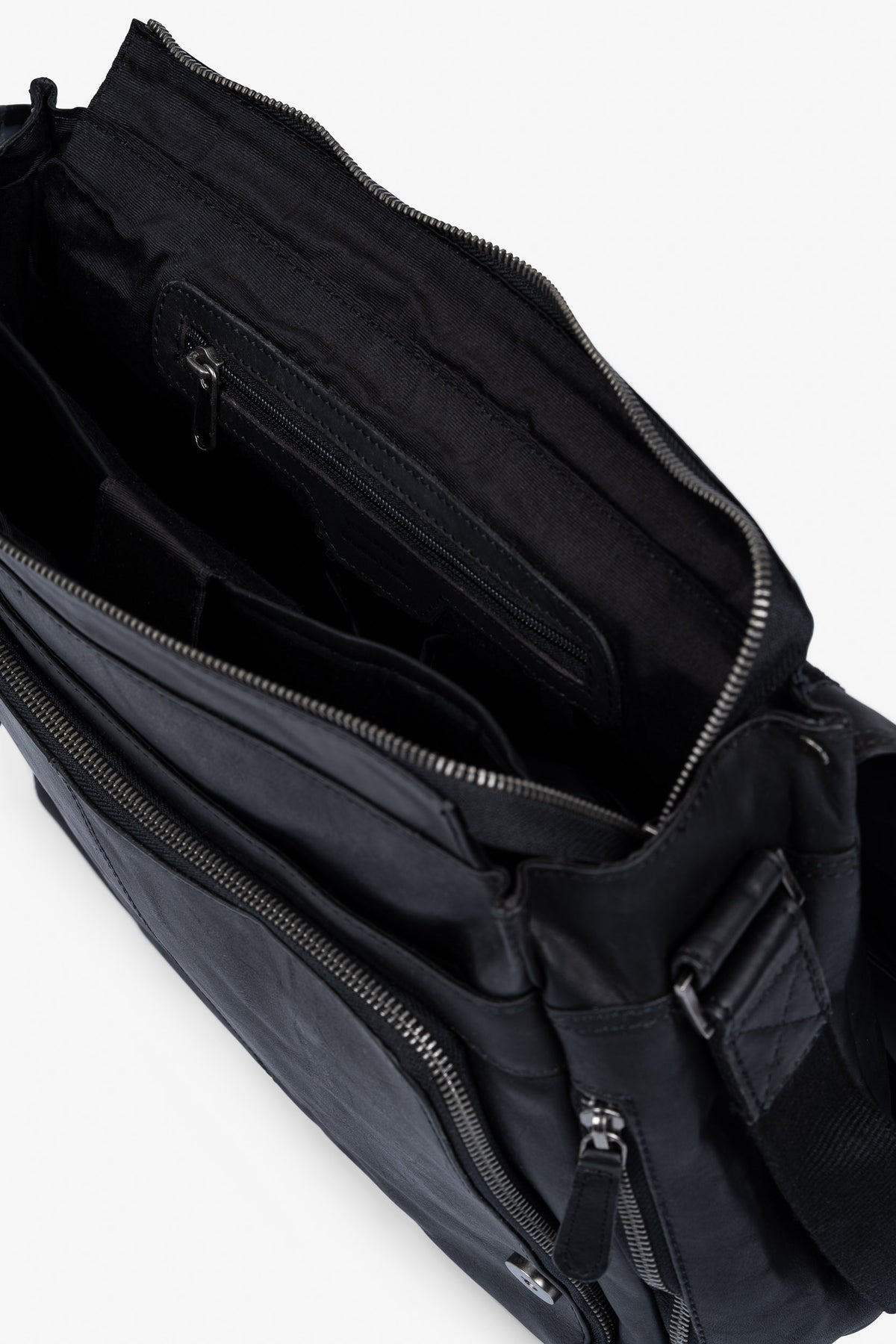 Brown Bear Business Laptoptasche aus OIL UP Rindsleder – Schwarz