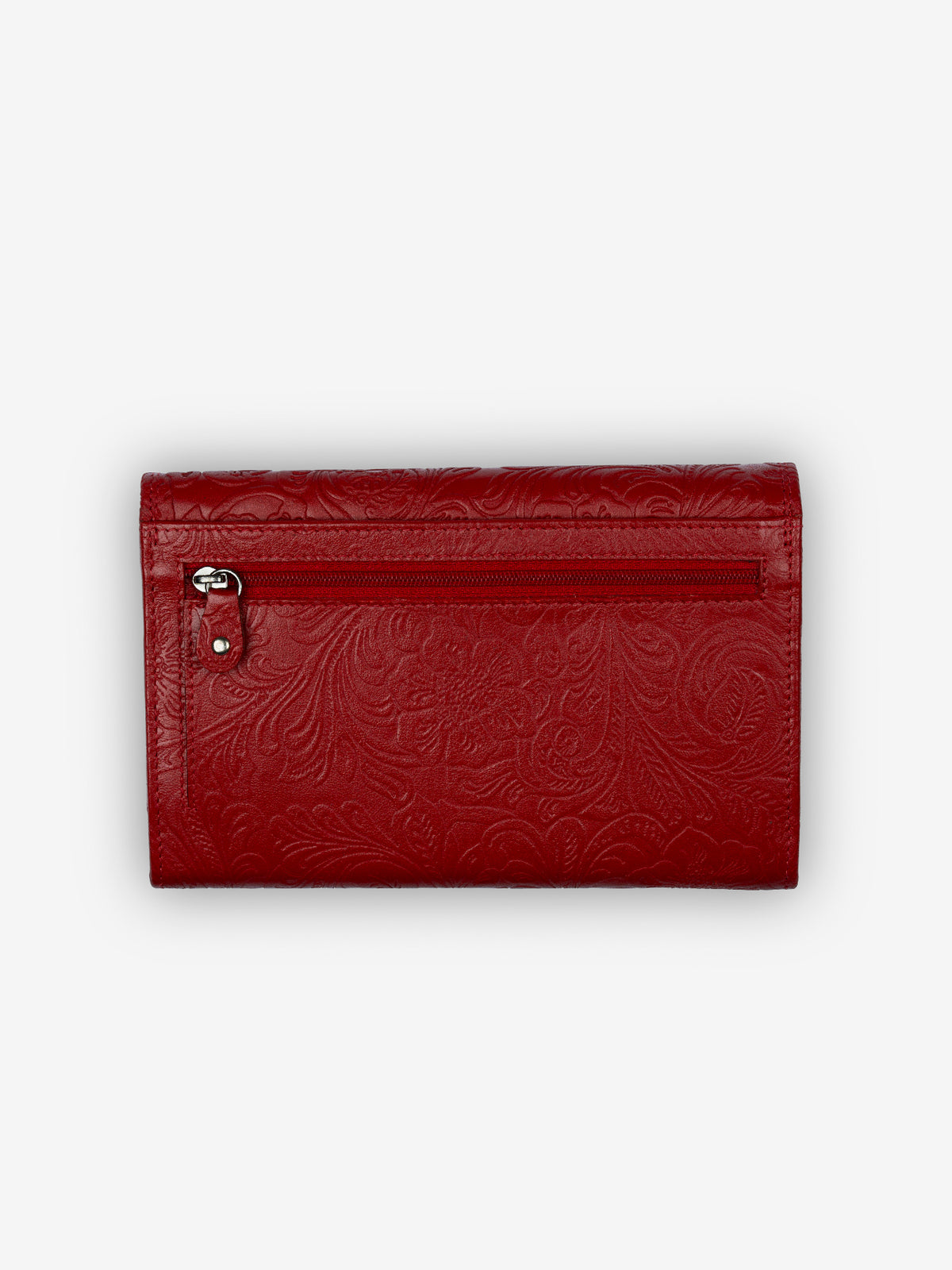 Rogner Große Damenbörse – Flower Print – Rot