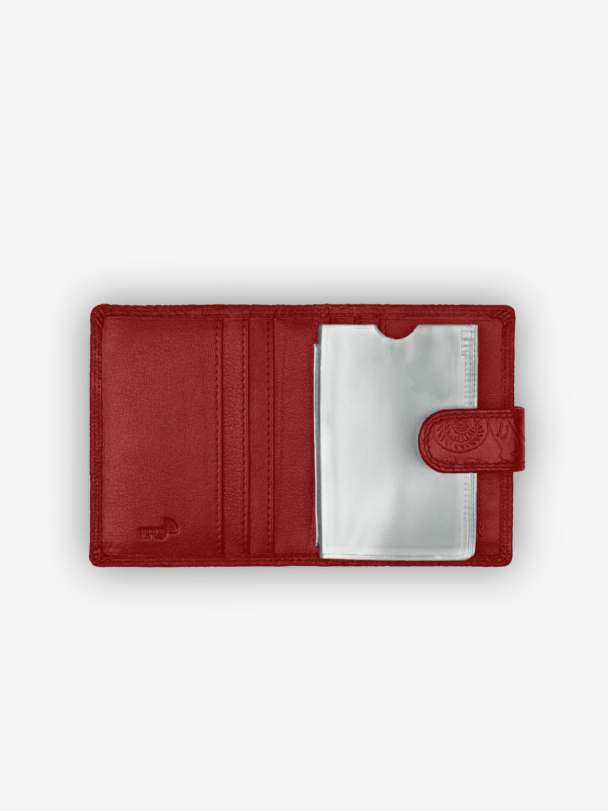 ROGNER Kartenetui Damen - Flower Print – Rot