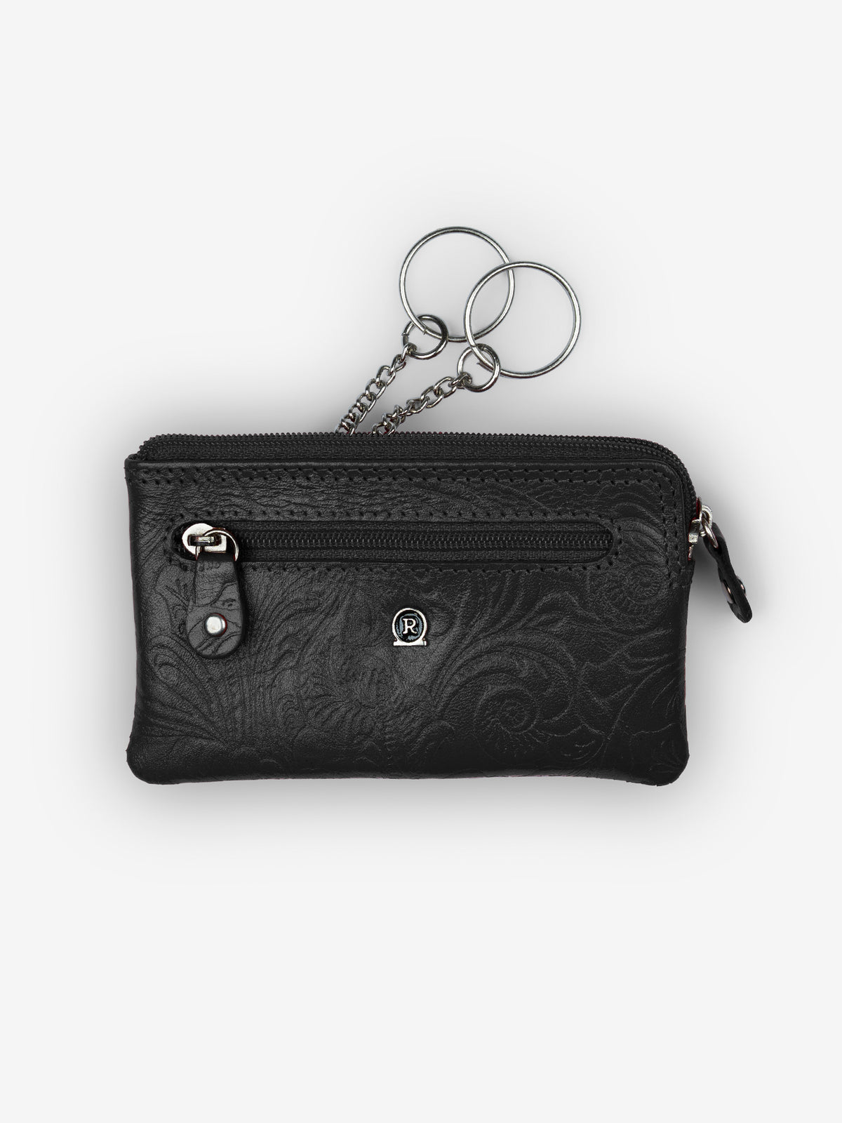 ROGNER Schlüsseltasche - Flower Print – Schwarz