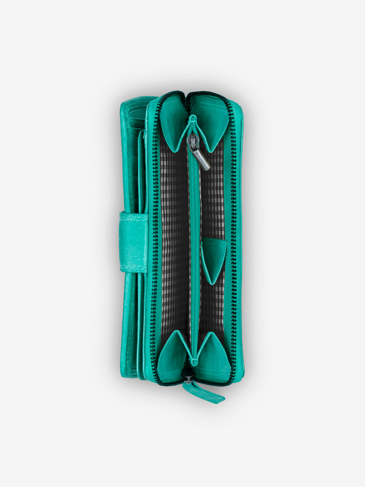 ROGNER „Soft Touch“ – Premium Damenportemonnaie – Blau