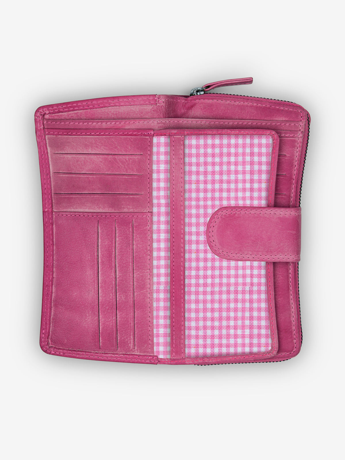 ROGNER „Soft Touch“ – Premium Damenportemonnaie – Pink