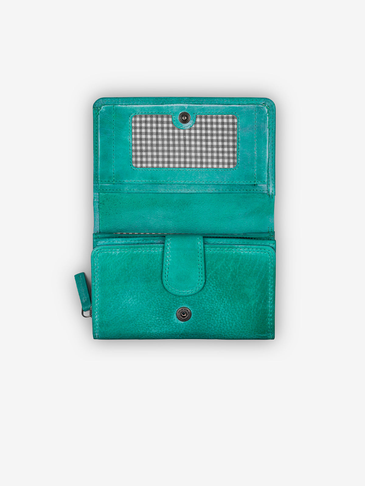 ROGNER „Washed Series“ – Damen Lederbörse – Blau