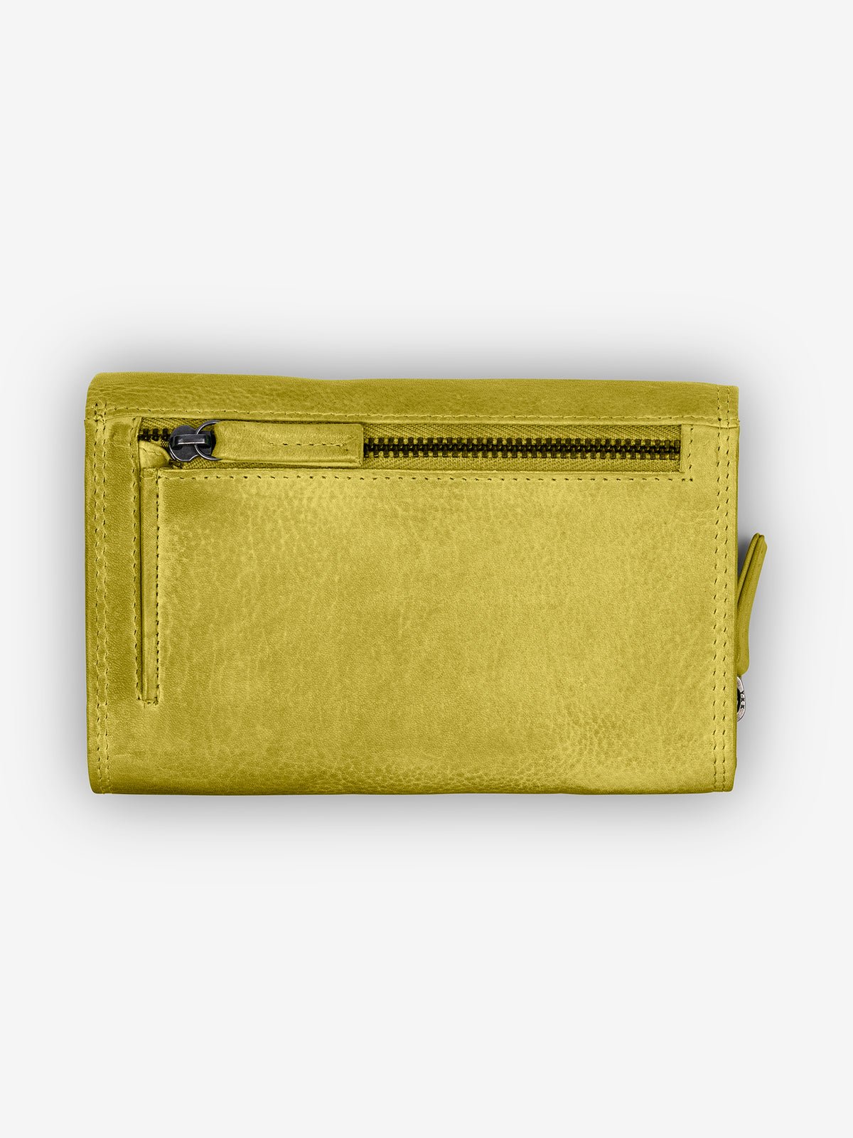 ROGNER „Washed Series“ – Damen Lederbörse – Gelb