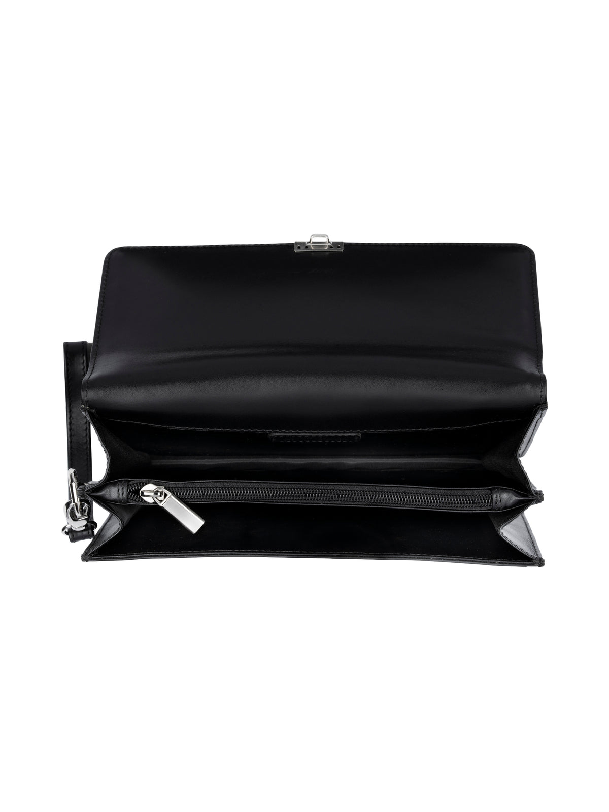 Rogner Herrenhandtasche aus Leder – Kompakt & Abschließbar – Schwarz