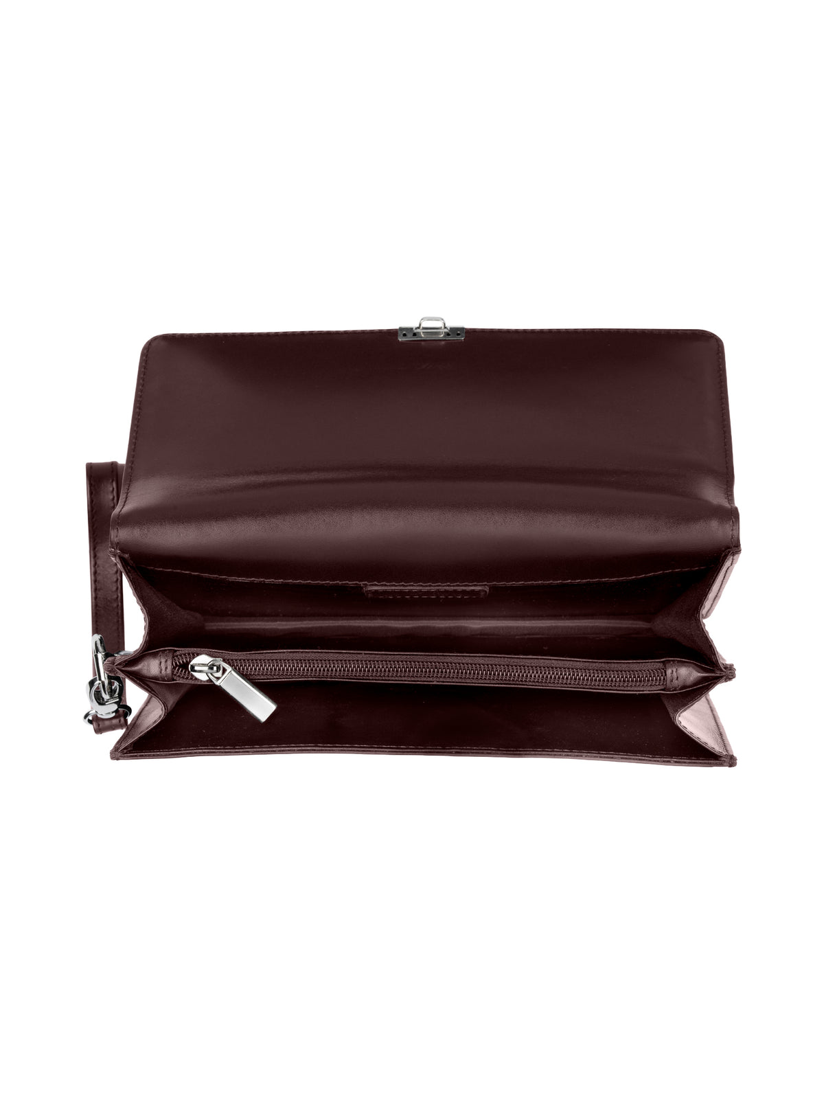 Rogner Herrenhandtasche aus Leder – Kompakt & Abschließbar – Bordeaux
