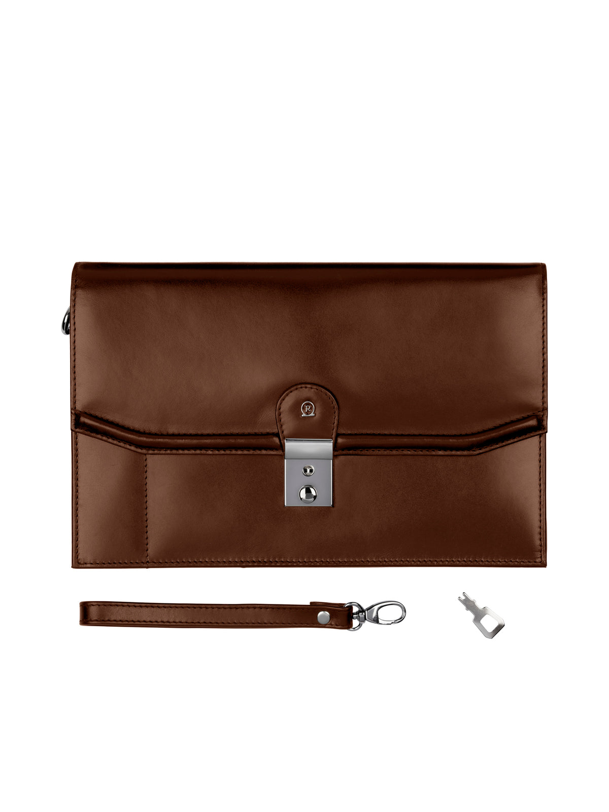 ROGNER Elegante Herrenhandtasche 260x160 – Cognac