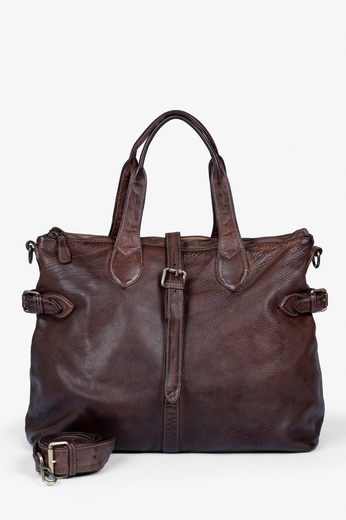 ROGNER – „La Sofia Grande“ Leder-Bag – Dunkelbraun