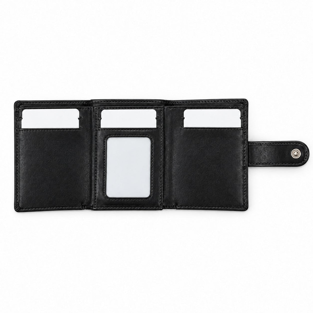 ROGNER ClickWallet in Schwarz – aufgeklappt