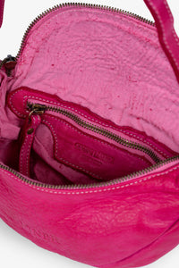 ROGNER „La Sofia“ – Kompakte Crossbody-Ledertasche – Pink