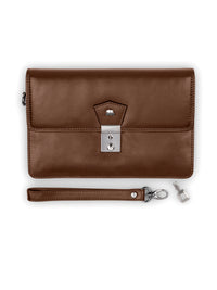 Brown Bear Kompakte Herrenhandtasche für den Alltag 225x150 – Cognac