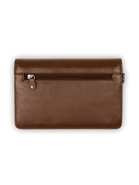 Brown Bear Kompakte Herrenhandtasche für den Alltag 225x150 – Cognac