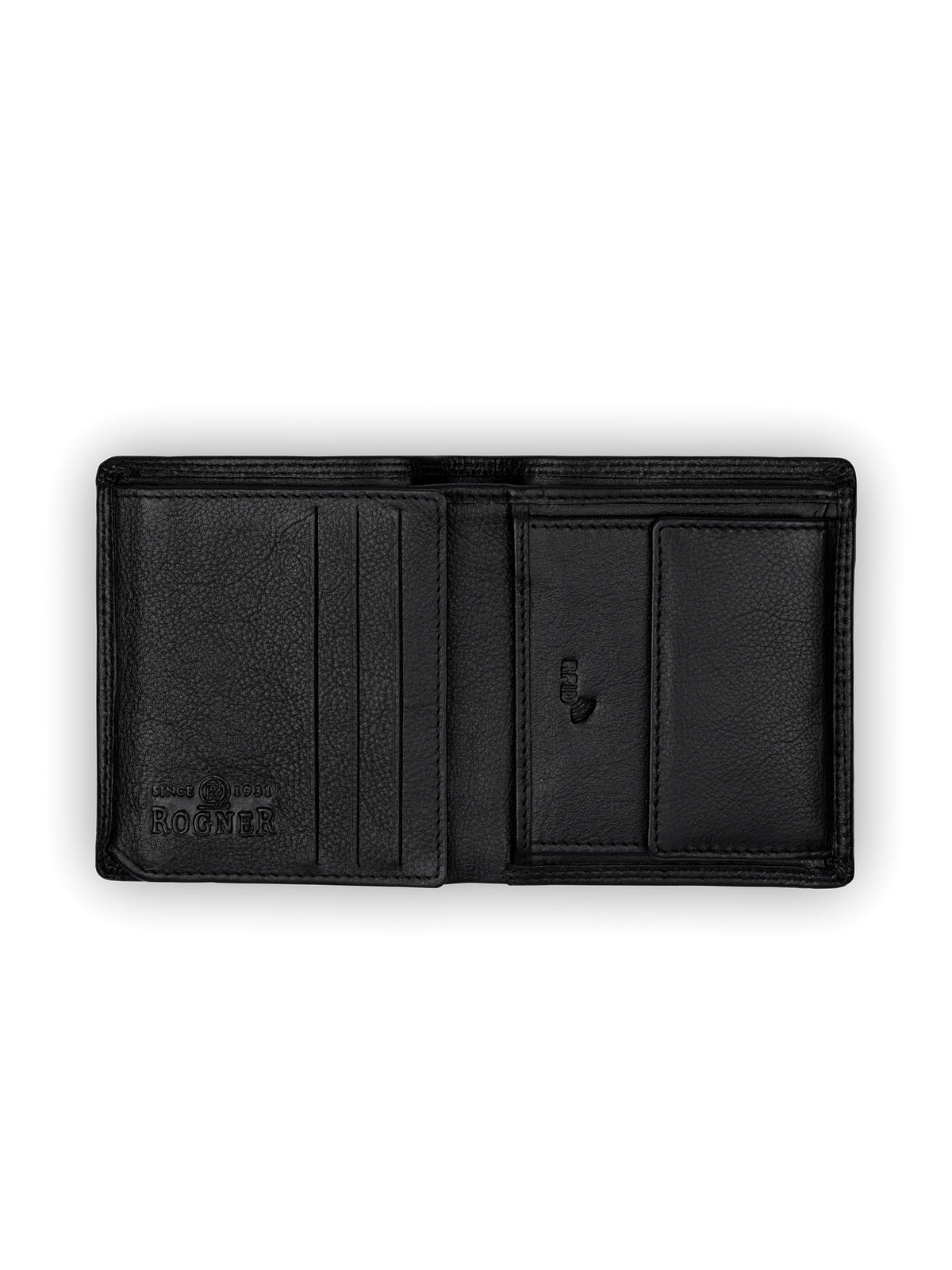 Brown Bear Hochgestelltes Slim Wallet – Schwarz