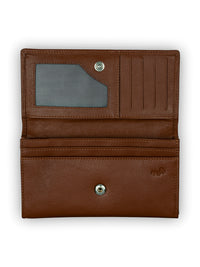 Brown Bear Elegante Damenbörse – Cognac
