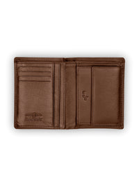 Brown Bear Soft-Nappa Hochformatbörse – Cognac