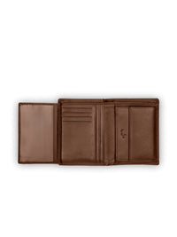 Brown Bear Soft-Nappa Hochformatbörse – Cognac