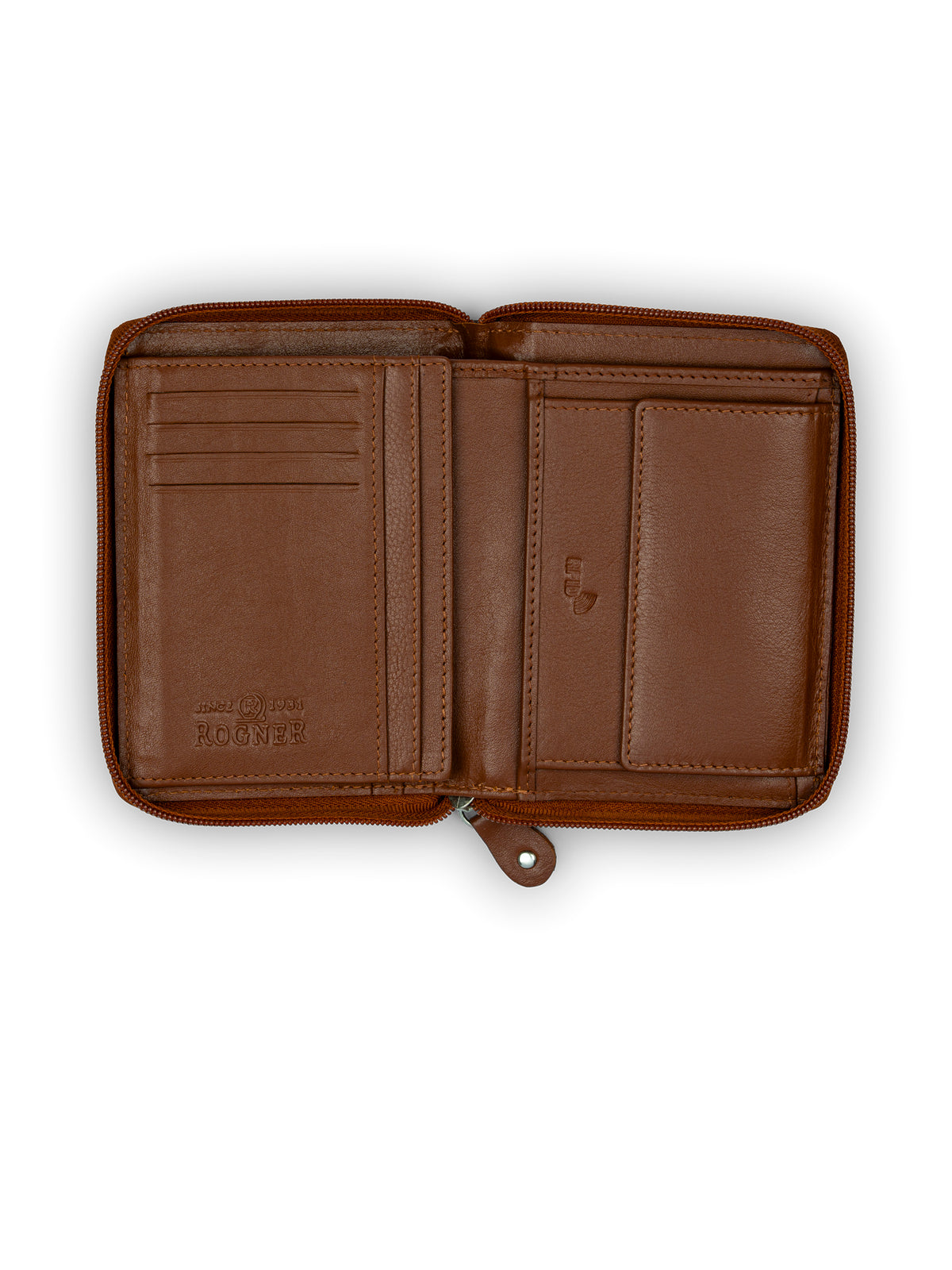 Brown Bear Damen Zippbörse – Cognac