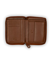 Brown Bear Damen Zippbörse – Cognac