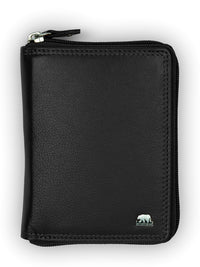Brown Bear Damen Zippbörse – Schwarz