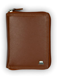 Brown Bear Damen Zippbörse – Cognac