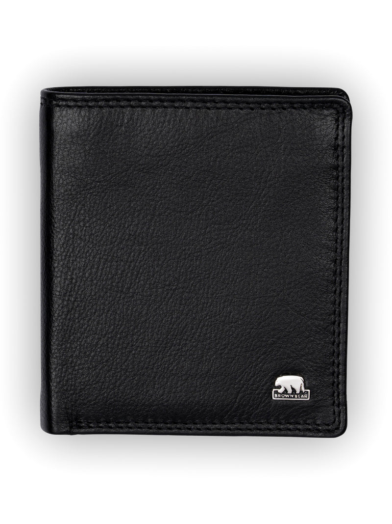 Brown Bear Hochgestelltes Slim Wallet – Schwarz