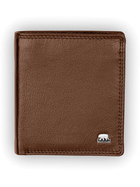 Brown Bear Hochgestelltes Slim Wallet – Cognac