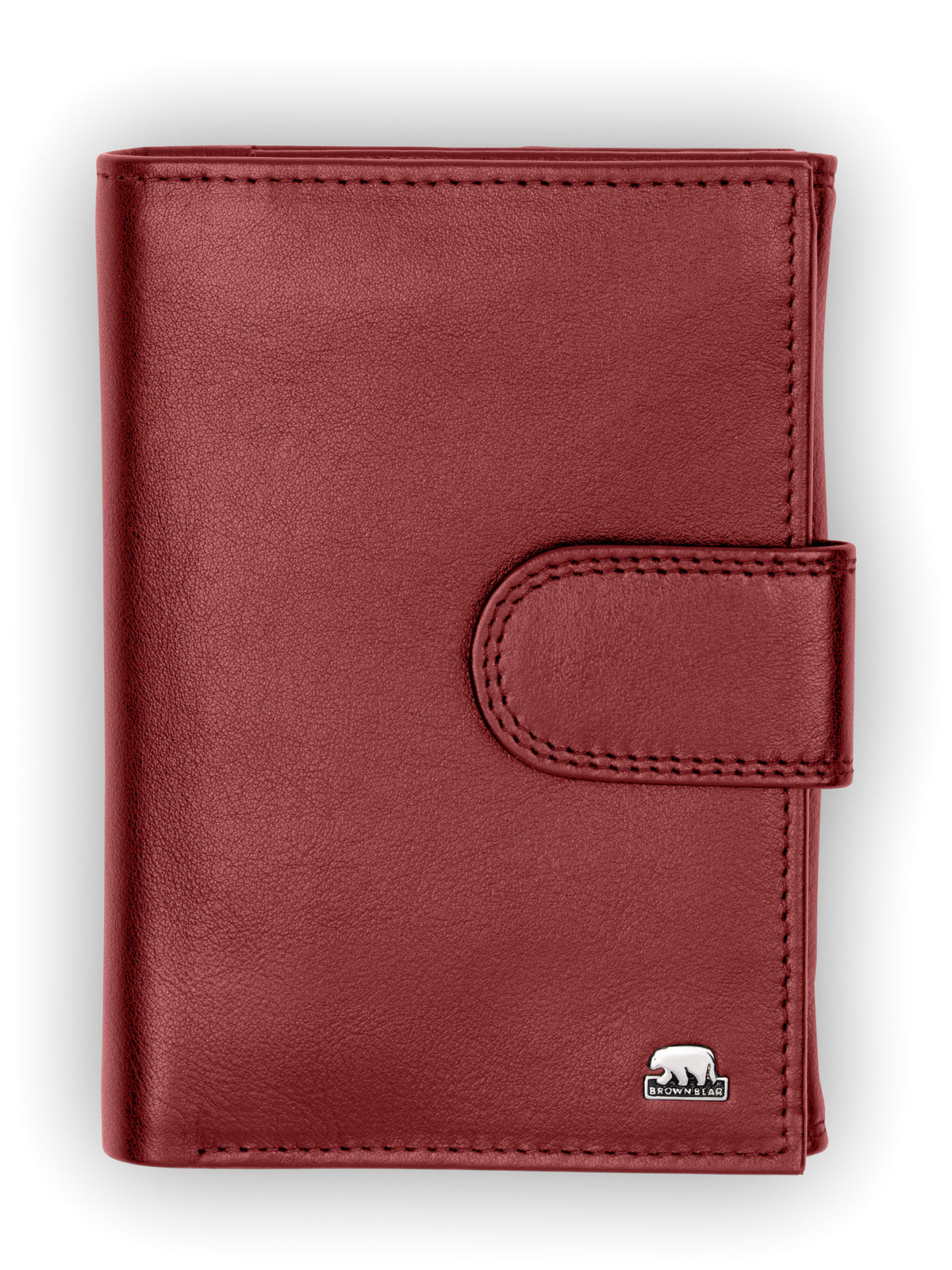 Brown Bear Großes Damenportemonnaie Hochformat – Rot