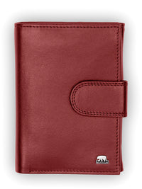 Brown Bear Großes Damenportemonnaie Hochformat – Rot