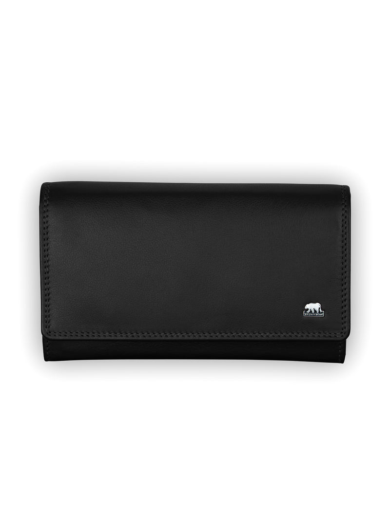 Brown Bear Elegante Damen Geldbörse – Schwarz