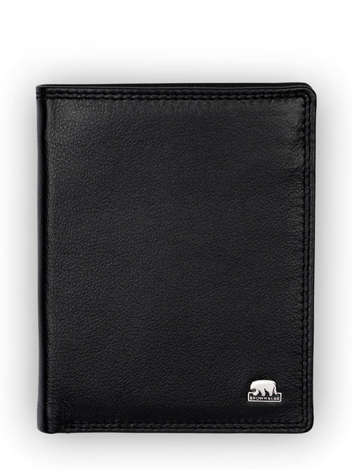 Brown Bear Ausweisetui - Leder – Schwarz
