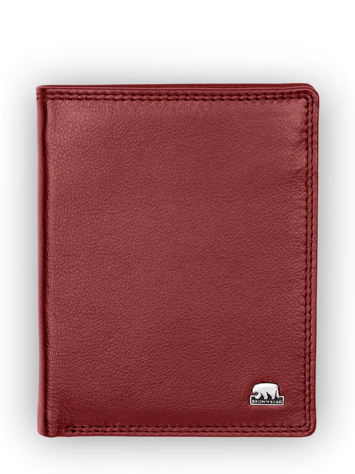 Brown Bear Ausweisetui - Leder – Rot
