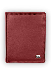 Brown Bear Ausweisetui - Leder – Rot