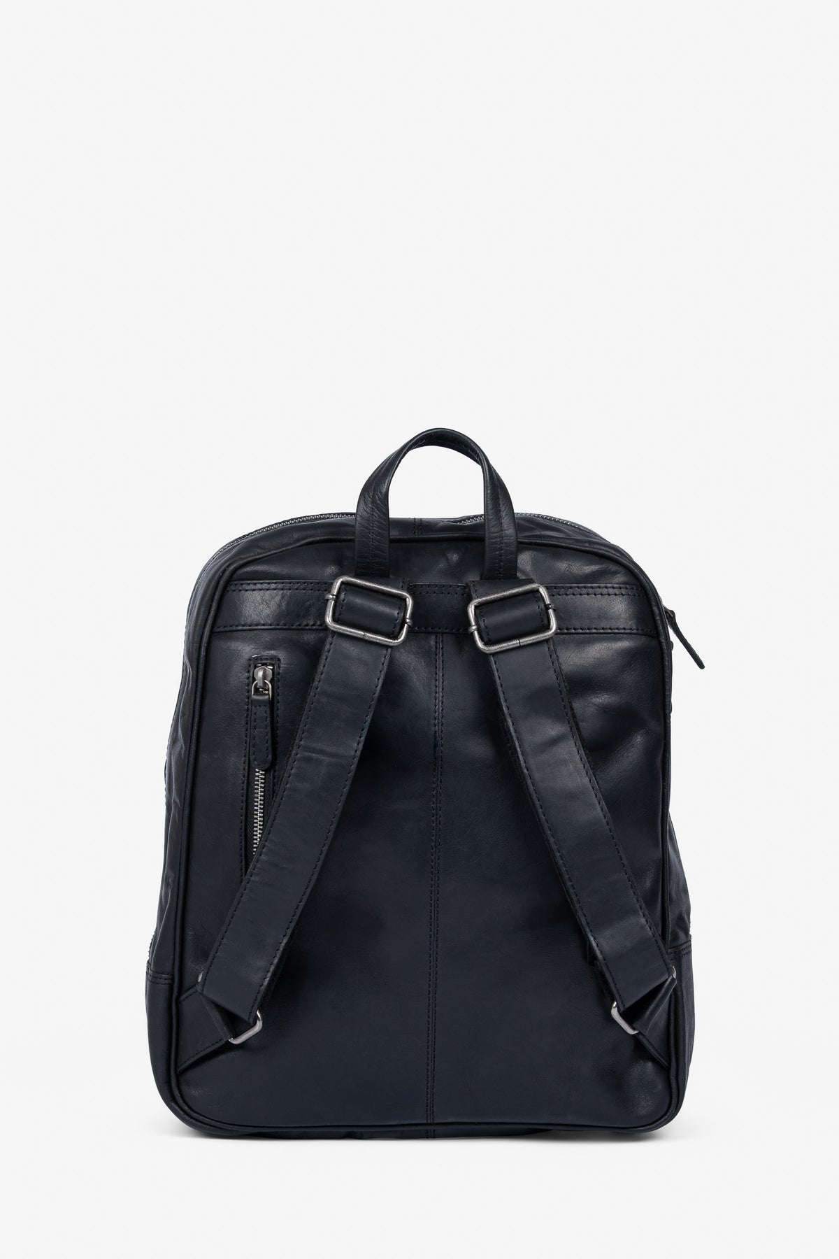ROGNER - Business & Travel Rucksack – OIL PULL Rindsleder – Schwarz
