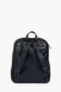 ROGNER - Business & Travel Rucksack – OIL PULL Rindsleder – Schwarz
