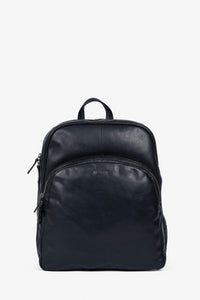 ROGNER - Business & Travel Rucksack – OIL PULL Rindsleder – Schwarz