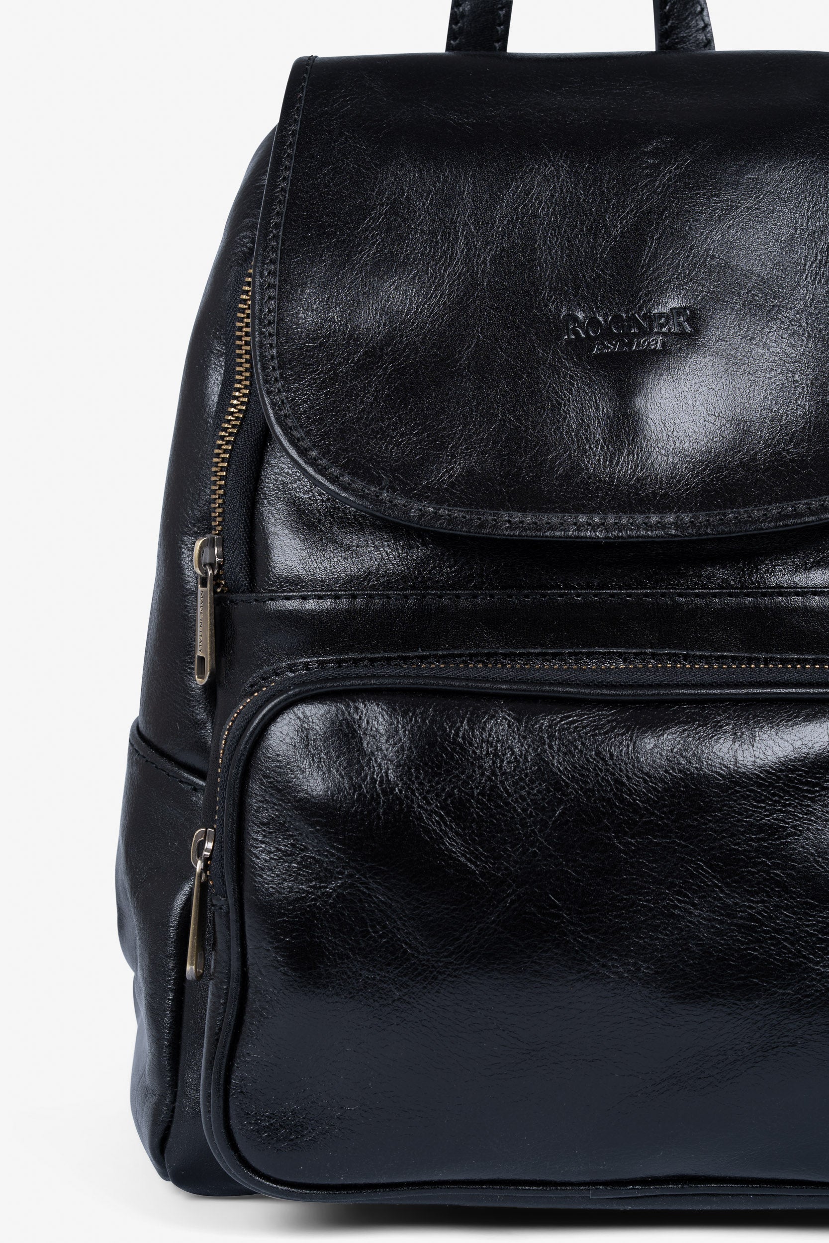 Rogner women's backpack, Italian leather