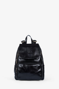 ROGNER - Damenrucksack aus italienischem Leder – Eleganter Alltagsrucksack – Schwarz