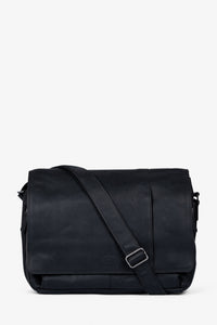Brown Bear Business Laptoptasche aus OIL UP Rindsleder – Schwarz