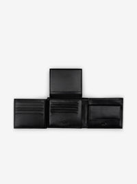 ROGNER Imposante Herrenbörse | 16 Kartenfächer – Schwarz