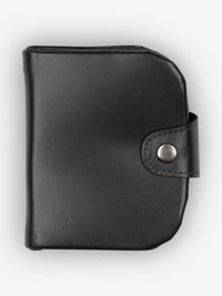 ROGNER Kleine Hufeisenbörse aus VT-Leder mit RFID (Gigerl) – Schwarz