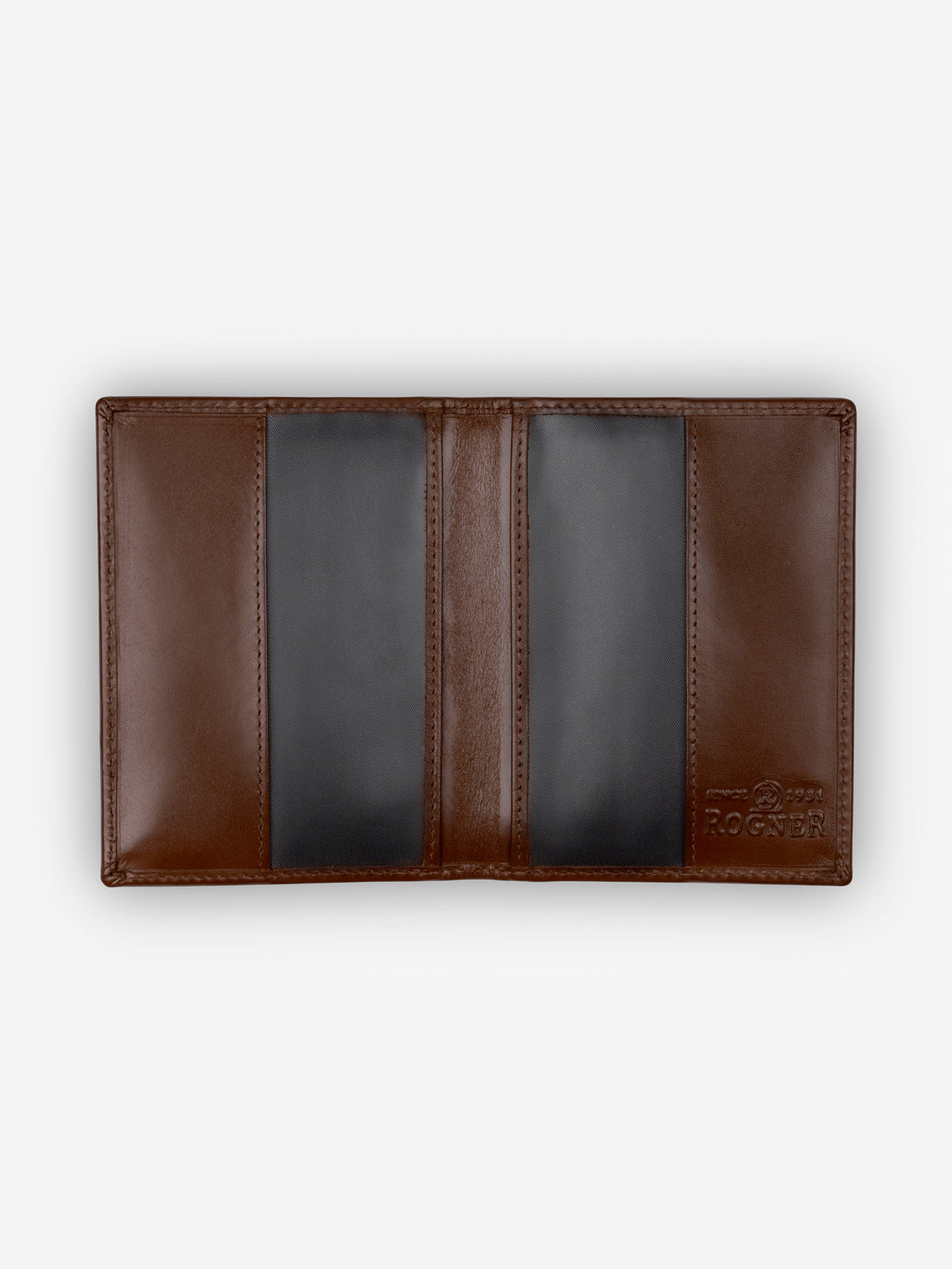ROGNER Edles Führerschein-Etui – Cognac