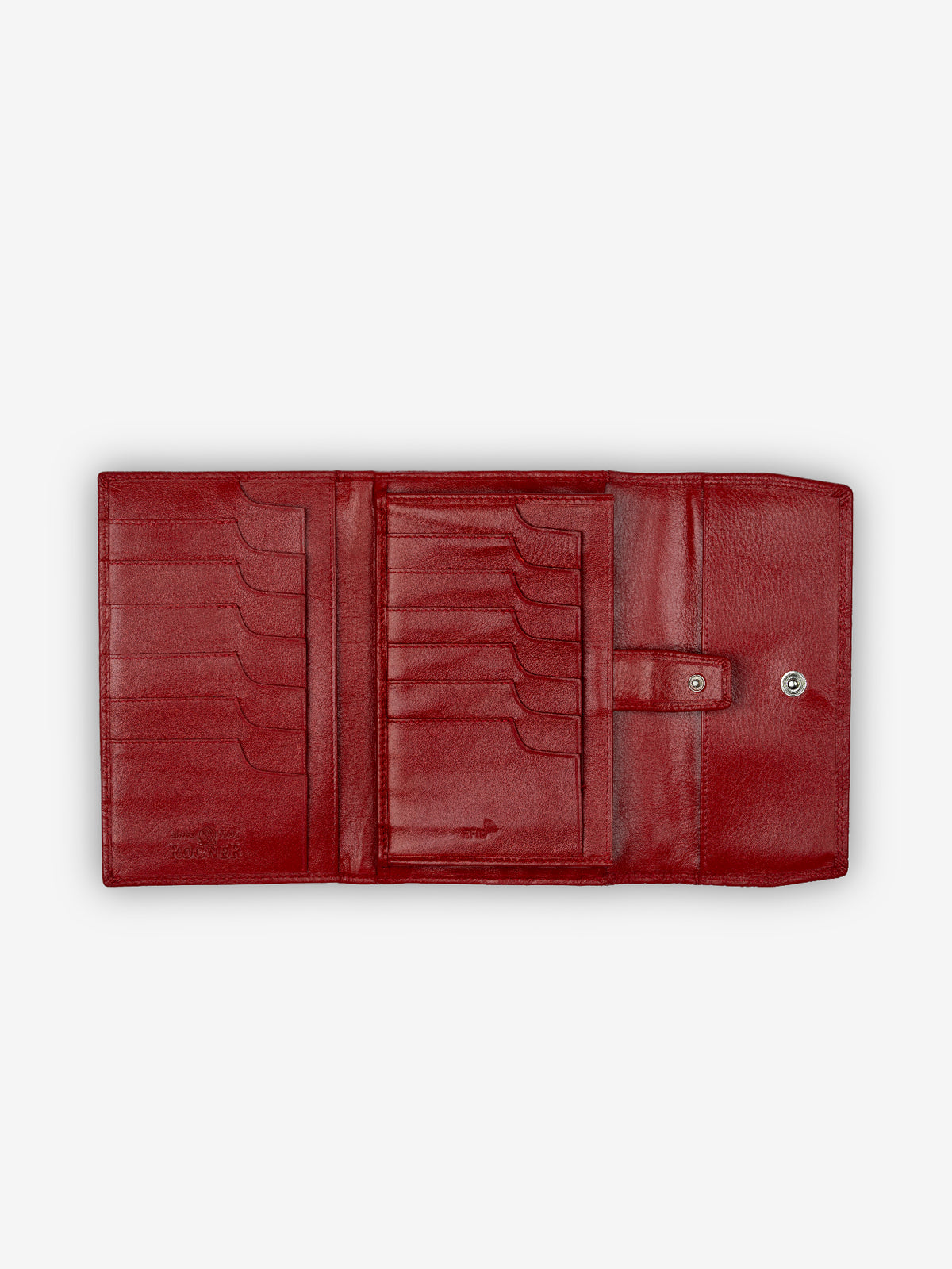 Rogner Große Damenbörse – Flower Print – Rot