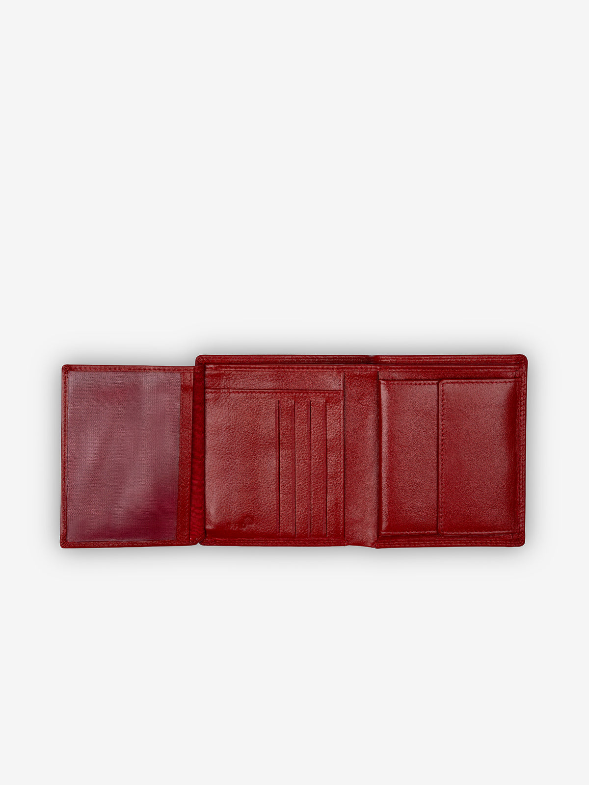 ROGNER Geldbörse Damen – Flower Print – Rot